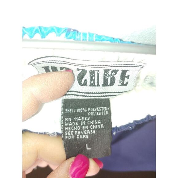 RS Surf Mens Size Large Navy Multicolor Mesh Lined Swim Trunks. - Picture 3 of 4